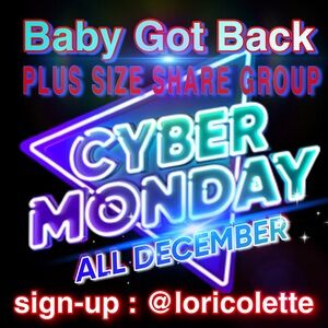 CLOSING SOON 12/18/25 ❣️Baby Got Back” Plus Size Share Group